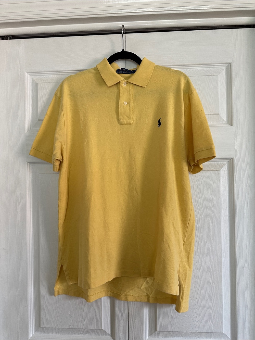 Polo by Ralph Lauren Pale Yellow Polo Shirt with Navy Pony